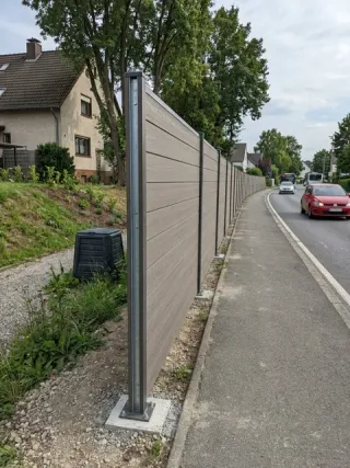 Lärmschutzzaun in Augsburg - fachgerechte Ausführung vor Ort